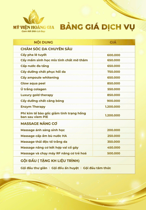 Bảng Giá Mới